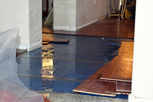 Professional Burst Pipe Cleanup technician working in Asbury Park, NJ